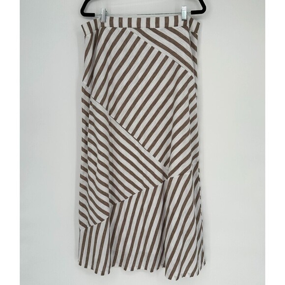 Cato Woman Maxi Skirt Womens 18/20W Coastal Beach Nautical Classic Elastic Waist - Picture 4 of 9